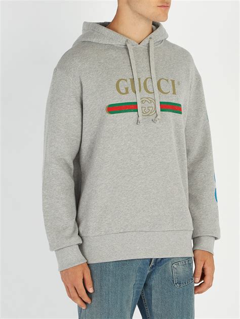 gucci grey hoodie dragon|Gucci sweatsuit.